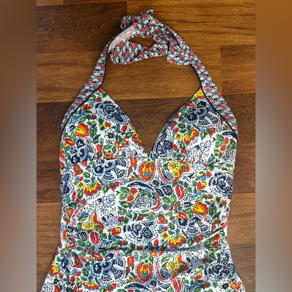 Tommy Bahama Floral Halter One-Piece Swimsuit - Picture 3 of 8